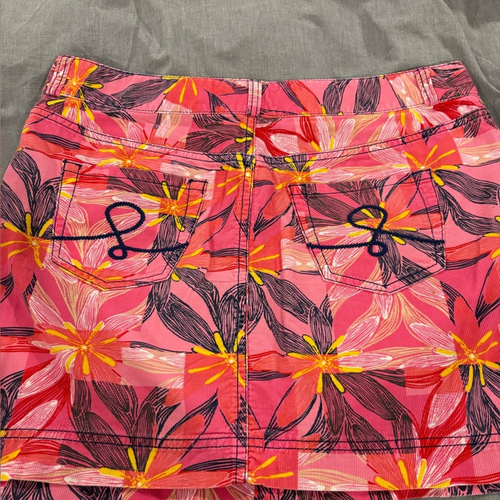 Floral Pink and Yellow Skirt